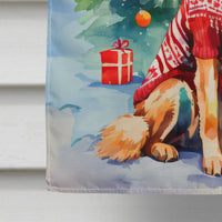 German Shepherd Christmas House Flag