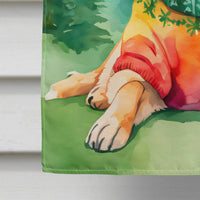 German Shepherd Christmas House Flag