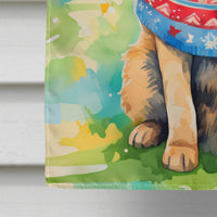 German Shepherd Christmas House Flag