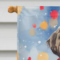 German Wirehaired Pointer Christmas House Flag