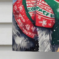 German Wirehaired Pointer Christmas House Flag