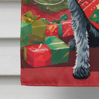 German Wirehaired Pointer Christmas House Flag