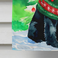 Giant Schnauzer Christmas House Flag