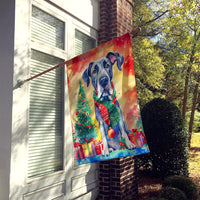 Great Dane Christmas House Flag