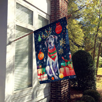 Great Dane Christmas House Flag