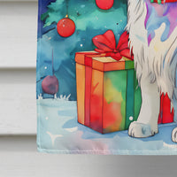 Great Pyrenees Christmas House Flag