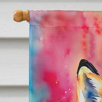 Hippie Animal Fox House Flag