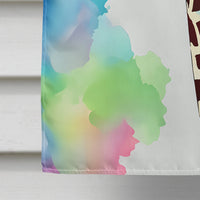 Hippie Animal Giraffe House Flag