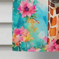 Hippie Animal Giraffe House Flag