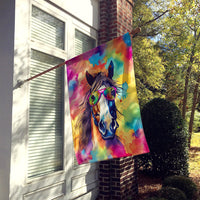 Hippie Animal Horse House Flag