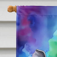 Hippie Animal Rhinoceros House Flag