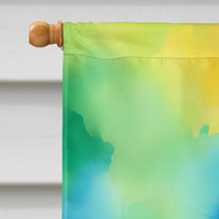 Hippie Animal Rooster House Flag