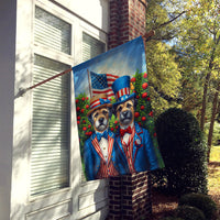 All American Border Terrier House Flag