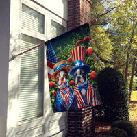 All American Boston Terrier House Flag