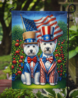 All American Westie Garden Flag
