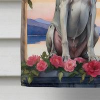 Great Dane Two Hearts House Flag