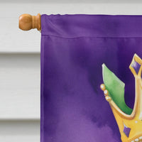 American English Coonhound King of Mardi Gras House Flag