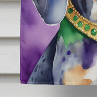 Bluetick Coonhound King of Mardi Gras House Flag