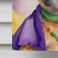 Border Terrier King of Mardi Gras House Flag