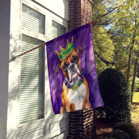 Boxer King of Mardi Gras House Flag