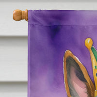 German Shepherd King of Mardi Gras House Flag