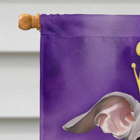 Italian Greyhound King of Mardi Gras House Flag