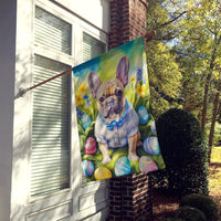 French Bulldog Easter Egg Hunt House Flag