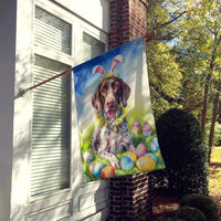 German Shorthaired Pointer Easter Egg Hunt House Flag