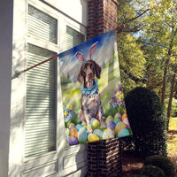German Shorthaired Pointer Easter Egg Hunt House Flag