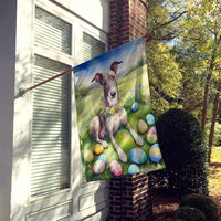 Greyhound Easter Egg Hunt House Flag