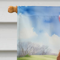 Irish Setter Easter Egg Hunt House Flag