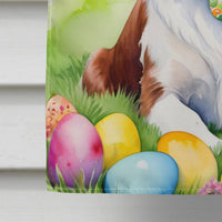 Welsh Springer Spaniel Easter Egg Hunt House Flag