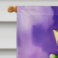 Alligator King of Mardi Gras House Flag