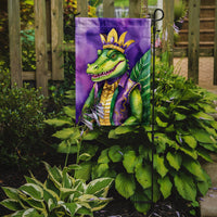 Alligator King of Mardi Gras Garden Flag