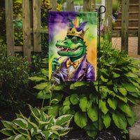 Alligator King of Mardi Gras Garden Flag