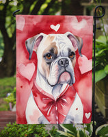 Boxer My Valentine Garden Flag