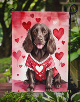 Boykin Spaniel My Valentine Garden Flag