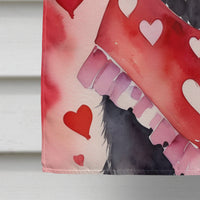 Flat-Coated Retriever My Valentine House Flag