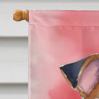 Fox Terrier My Valentine House Flag
