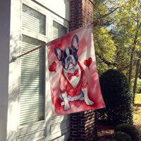 French Bulldog My Valentine House Flag