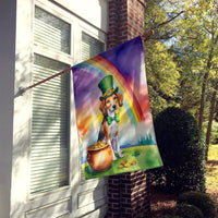 American Foxhound St Patrick's Day House Flag