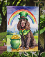 American Water Spaniel St Patrick's Day Garden Flag