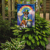 Boxer St Patrick's Day Garden Flag