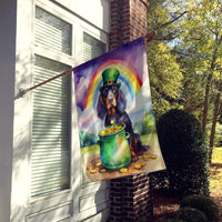 Gordon Setter St Patrick's Day House Flag