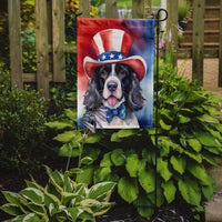 English Springer Spaniel Patriotic American Garden Flag