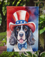 English Springer Spaniel Patriotic American Garden Flag
