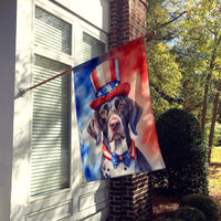 German Shorthaired Pointer Patriotic American House Flag