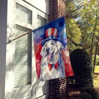 Great Pyrenees Patriotic American House Flag