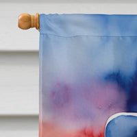 Great Pyrenees Patriotic American House Flag