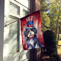 Havanese Patriotic American House Flag